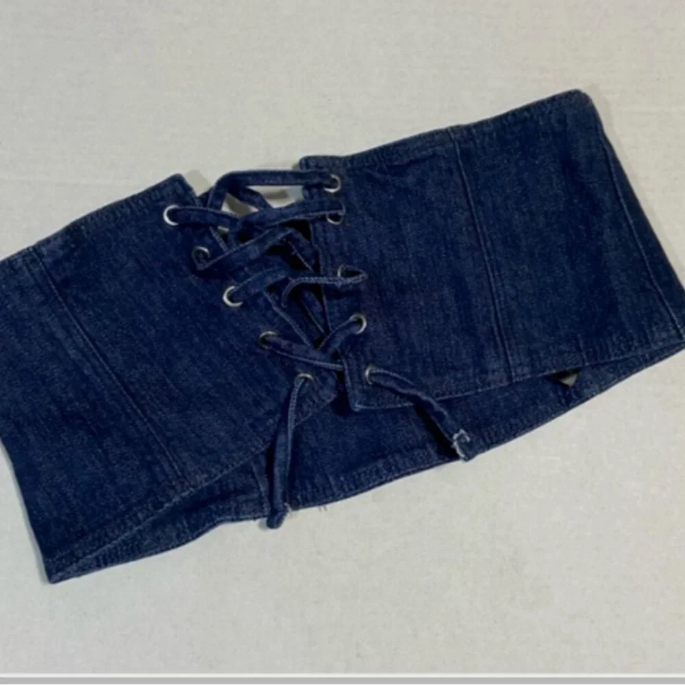 Zara corset blue